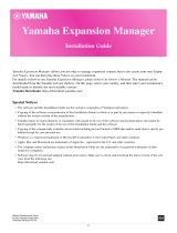 Yamaha Expansion Manager Digital Workstations Installation guide