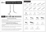 WALI TVS001-W Universal Table Top TV Stand Installation guide