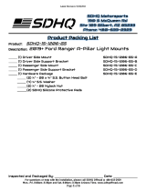 SDHQ -15-1206-GS Ford Ranger A Pillar Light Mounts Installation guide