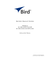 BIRD 6160-220-24-NR Installation guide