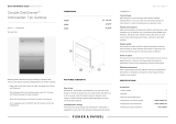 Fisher & Paykel DD24DTX6PX1 Double DishDrawer Dishwasher Installation guide