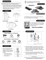 ISOACOUSTICS V120 T-Adapter To Studio Monitor Installation guide