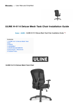 Uline H-4114 Deluxe Mesh Task Chair Installation guide