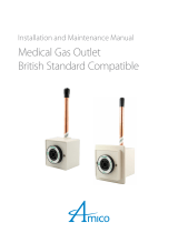 Amico Medical Gas Outlet British Standard Compatible Installation guide