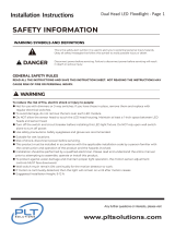 PLT SOLUTIONS Dual Head LED Floodlight Fixture Installation guide