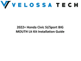 VELOSSA TECH2022+ Honda Civic Si-Sport Big Mouth Lit Kit Ram Air Intake Snorkel
