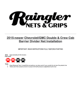 Raingler NETS GRIPS2015-newer Chevrolet/GMC Double and Crew Cab Barrier Divider Net