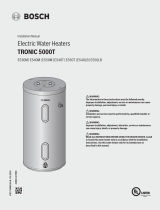 BOSH ES30M TRONIC 5000T Electric Water Heaters Installation guide