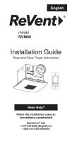 ReVent RVM80 Installation guide
