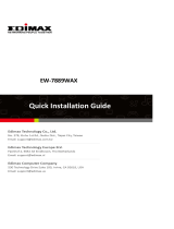 Edimax EW-7889WAX Wireless Adapters Installation guide