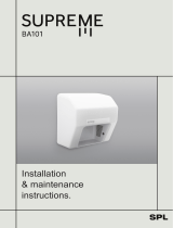 SPL Washrooms BA101 Installation guide