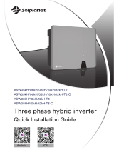 solplanet ASW 5-12K H-T2/T3 Series Three Phase Hybrid Inverter Installation guide