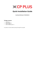 CP Plus CP-GR-DE413-S Installation guide