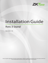 ZKTeco Rots-3 Stand Wall Bracket Installation guide