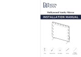 KEONJINN HZ-02A-6456-BT Hollywood Vanity Mirror Installation guide