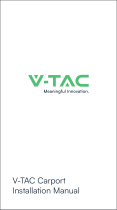 V TAC V-TAC Carport Installation guide