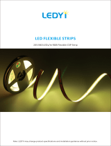 LEDYI LY840-CSPRGB-W24 LED RGB Flexible CSP Strip Light Installation guide