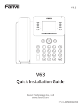 Fanvil V63 Installation guide