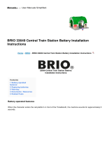 BRIO 33649 Central Train Station Battery Installation guide