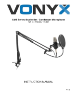 Vonyx CMS Series Studio Set/ Condenser Microphone User manual