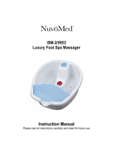 NuvoMed ISM-2/0953 Luxury Foot Spa Massager User manual