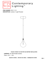 ET2 Contemporary Lighting E23111-18 User manual