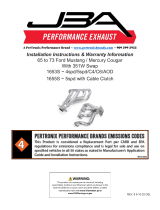 JBA PERFORMANCE EXHAUST 1655S Exhaust Cat4ward Headers User manual