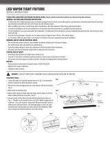 Sunco Lighting 2ft LED Vapor User manual