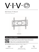 Vivo STAND-TV00M4 Bolt-Down TV Mount User manual
