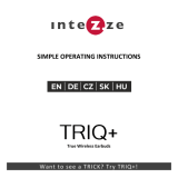 Intezze TRIQ+ True Wireless Earbuds User manual