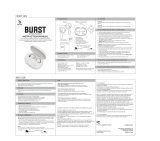 BASS JAXX Burst True Wireless Earbuds User manual