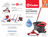 O-Cedar O-Cedar 166675 EasyWring Spin Mop and Bucket System User manual