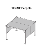 LAUREL CANYON 10 ft. x 10 ft. Steel Outdoor Pergola User manual