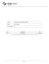 CUI INC Internal AC-DC User manual