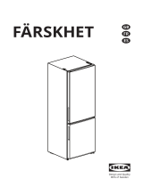 IKEA Faerskhet Bottom Freezer Refrigerator Stainless Steel User manual