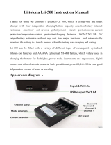 LiitoKala Lii-500 High-End and Smart Battery Charger User manual