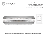 WarmlyYours Environ Flex Roll System User manual