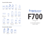 Airpura F700 User manual