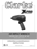 Clarke CAT141 & 142 Air Impact Wrench User manual