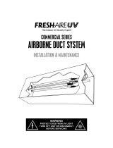 Fresh-Aire UV Commercial Series Airborne Duct System User manual