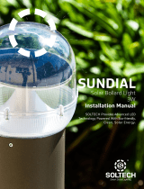 Soltech Sundial Solar Bollard Light 3W User manual