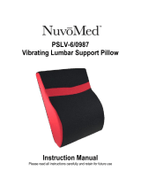NuvoMed PSLV-6/0987 Vibrating Lumbar Support Pillow User manual