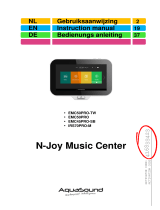 AquaSound EMC50PRO-TW N-Joy Music Center User manual