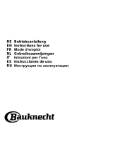 Bauknecht DBIF93 LBX ISLAND EXTRACTOR HOOD User manual