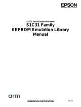 Epson S1C31 User manual