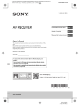 Sony XAV-AX4000 User manual
