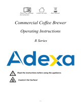 Adexa R Series Commercial Coffee Brewer User manual