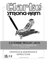 Clarke CTJ2500QLGB TONNE 2.5 TROLLEY JACK User manual