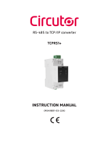 Circutor TCPRS1 User manual