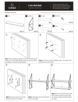 Sorbus -2TR-GRW Grey Rustic Wood Decorative Wall Shelves User manual